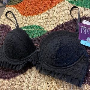 🌵Saki Silver by Diana Bara lace ruffle bra